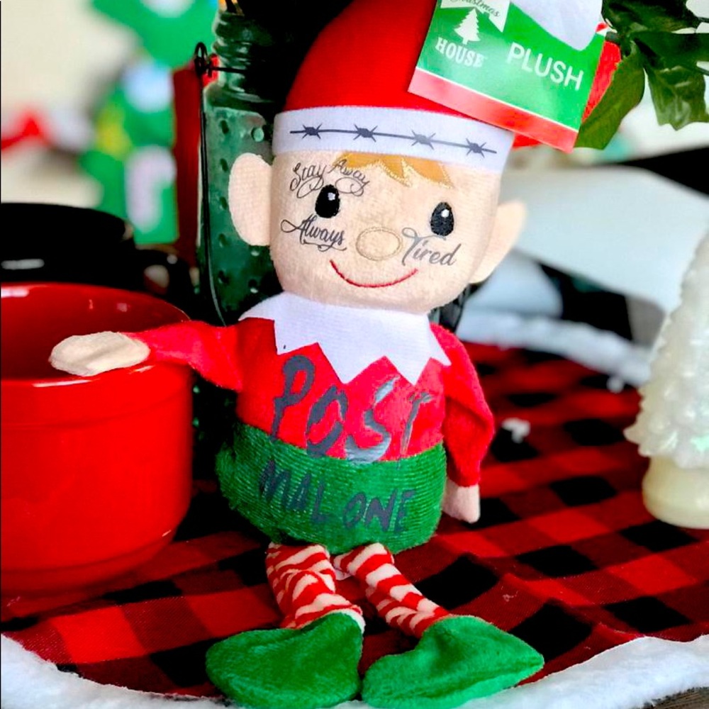 Post Malone Christmas Holiday Elf